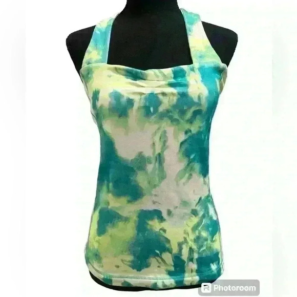 The North Face Green Tie Dye Athletic Tank - Picture 1 of 4